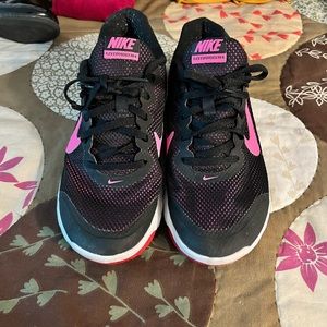 Nike shoes, pink and black, size 7.5